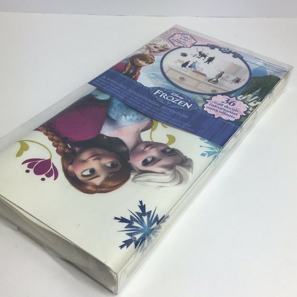 Disney Frozen 36 Wall Decals Removable Repositionable Glitter Elsa Anna Olaf New - Picture 10 of 12